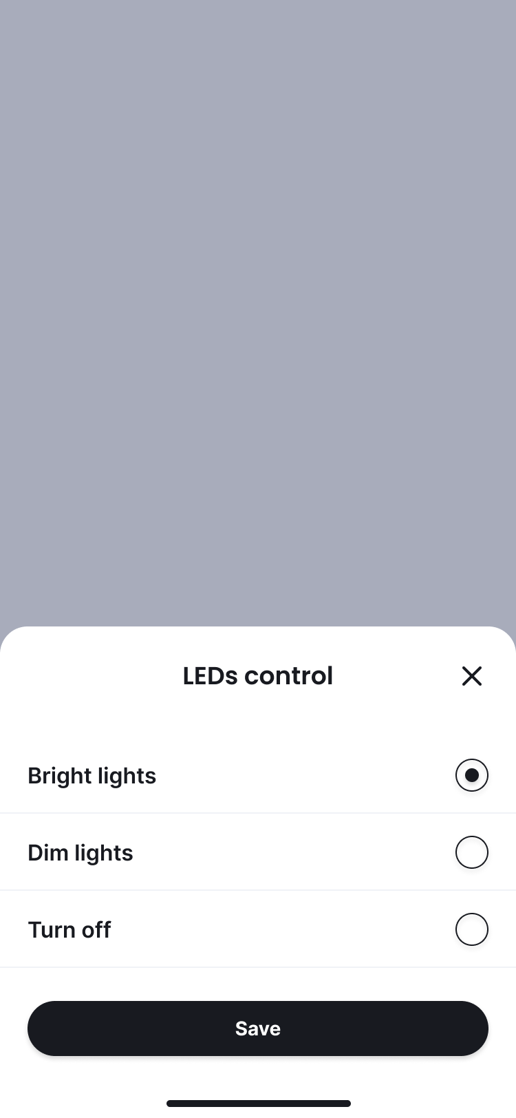 Night Mode LED Controls